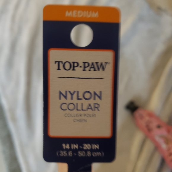 New Top Paw® Princess Dog Collar sz medium pink bow crown - Picture 6 of 11